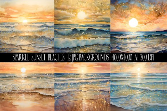 Capturing Golden Hour Magic: The Sparkly Sunset Beach Collection