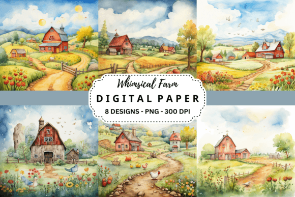 Charming Whimsical Farm Backgrounds for Creative Projects