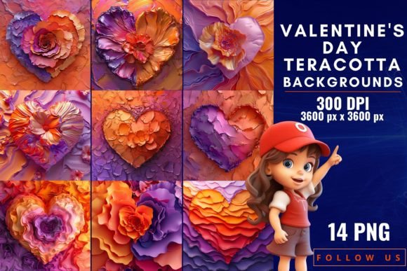 Earthy Romance: The Allure of Valentine's Day Terracotta Backgrounds