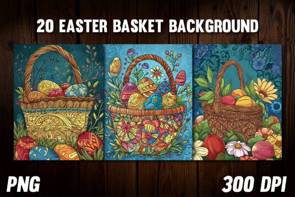 Easter Basket Backgrounds for Covers 3: A Visual Toolkit