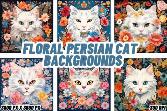 Elevate Your Aesthetic: The Art of Floral Persian Cat Backgrounds