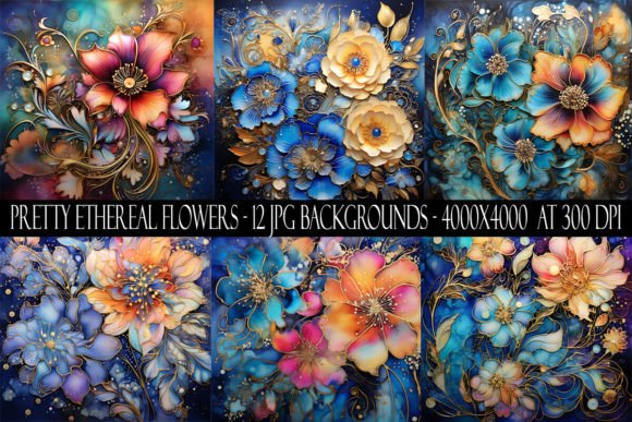 Elevate Your Projects with Pretty Ethereal Flower Backgrounds