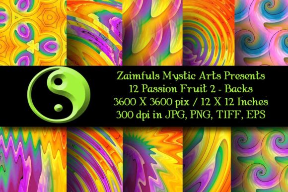 Infuse Your Projects with Zesty Energy: 12 Passion Fruit Backgrounds #2