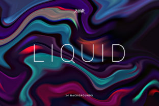 Liquid Colorful Abstract Backgrounds: 24 Dynamic Assets