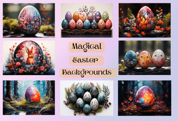 Magical Easter Backgrounds: Fresh Design Assets