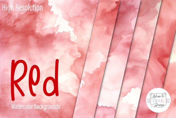 Red Watercolor Backgrounds: A Creative Asset for Modern Designers