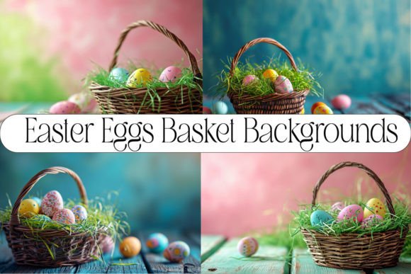 Spring Projects Made Simple with Easter Eggs Basket Backgrounds