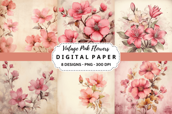 Timeless Appeal: Working with Vintage Pink Floral Backgrounds
