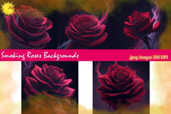 Unveiling the Moody Allure of Smoking Rose Backgrounds