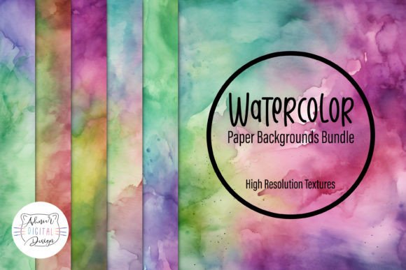 Watercolor Paper Backgrounds Bundle: A Designer's Essential Asset